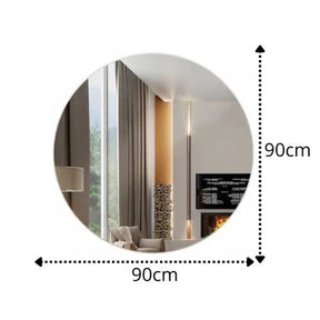 Espelho Redondo Grande Decorativo 90x90 – Liquidação
