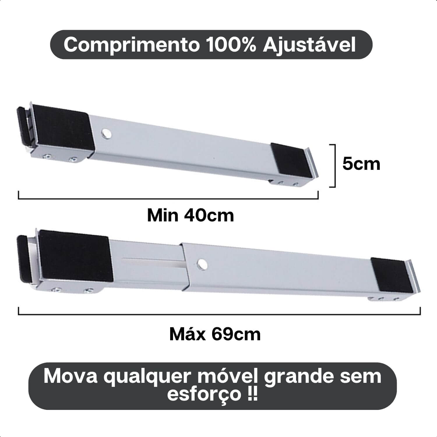 MoveFlex™ – Suporte Deslizante para Eletrodomésticos