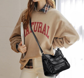 Bolsa de Couro Transversal - Letícia