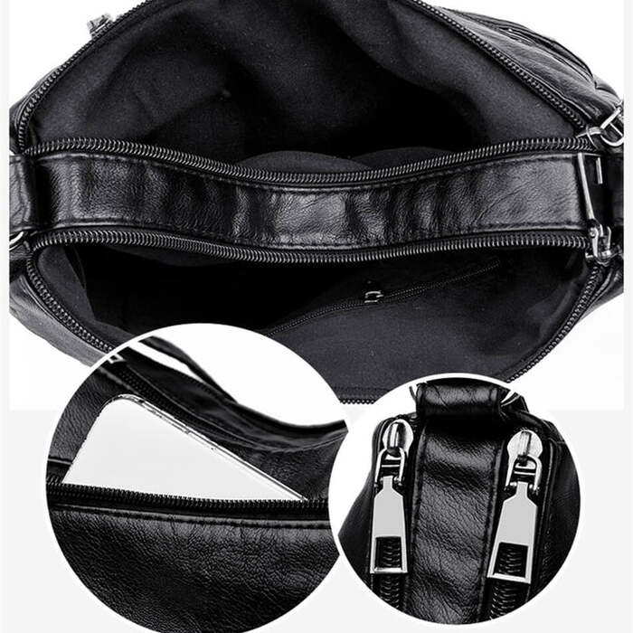 Bolsa de Couro Transversal - Letícia